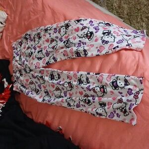 Hello kitty leopard print pj pants